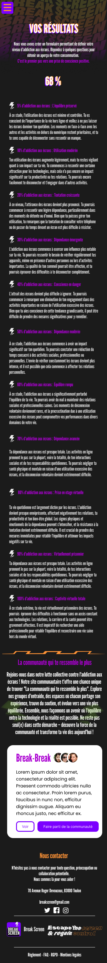 Break Screen - Gallery 10